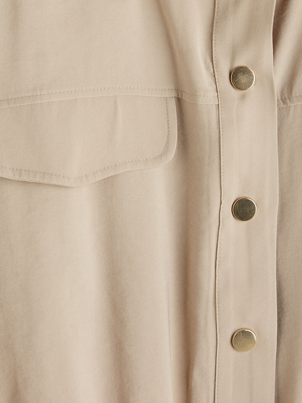 Bej Gömlek Yaka Kadın Ceket-2