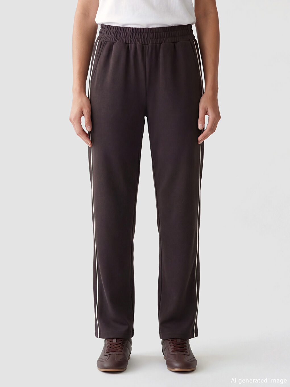 Elasticated Waist Soft Touch Women's Sweatpants-1