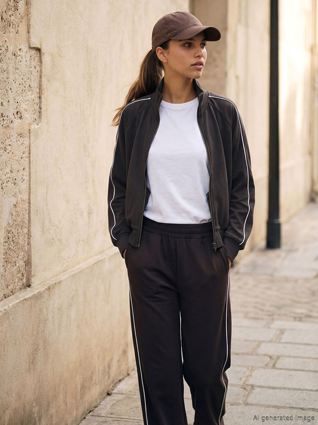 Elasticated Waist Soft Touch Women's Sweatpants-1