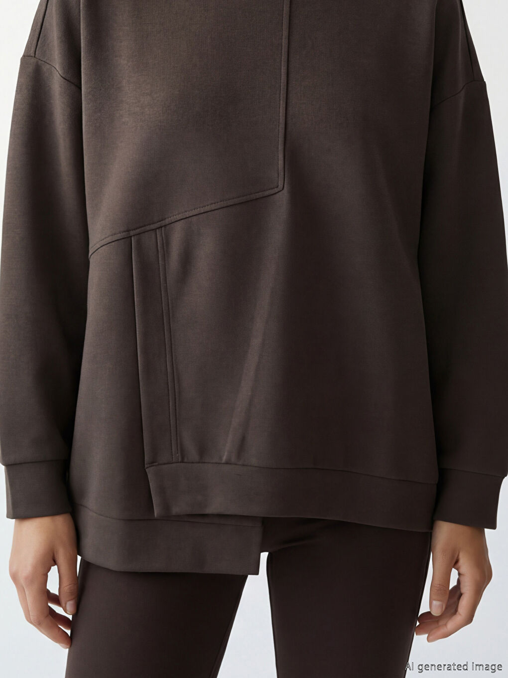 Sweat-shirt KAKI Femme-2