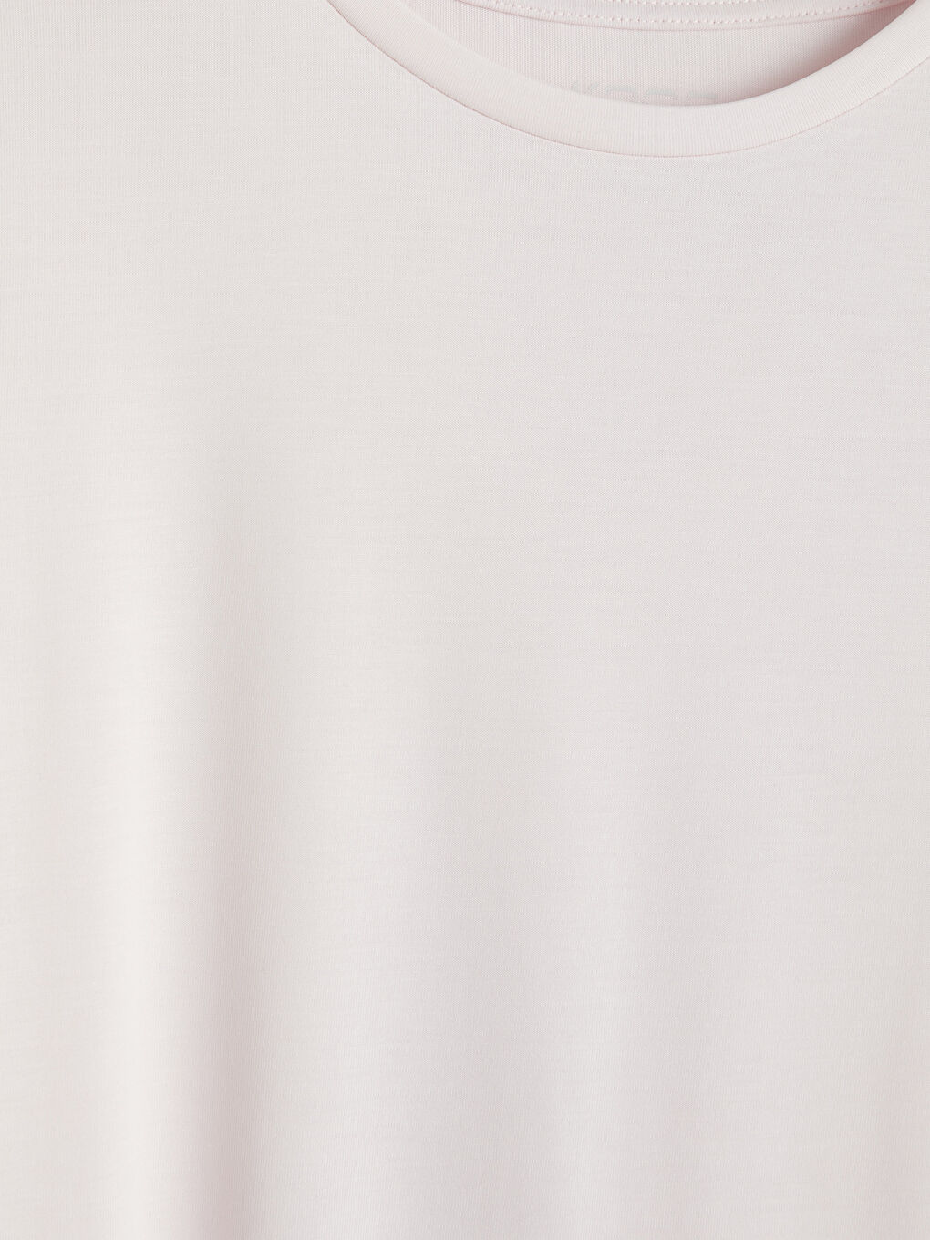 Pembe Bisiklet Yaka Oversize Kadın Spor Tişört-2