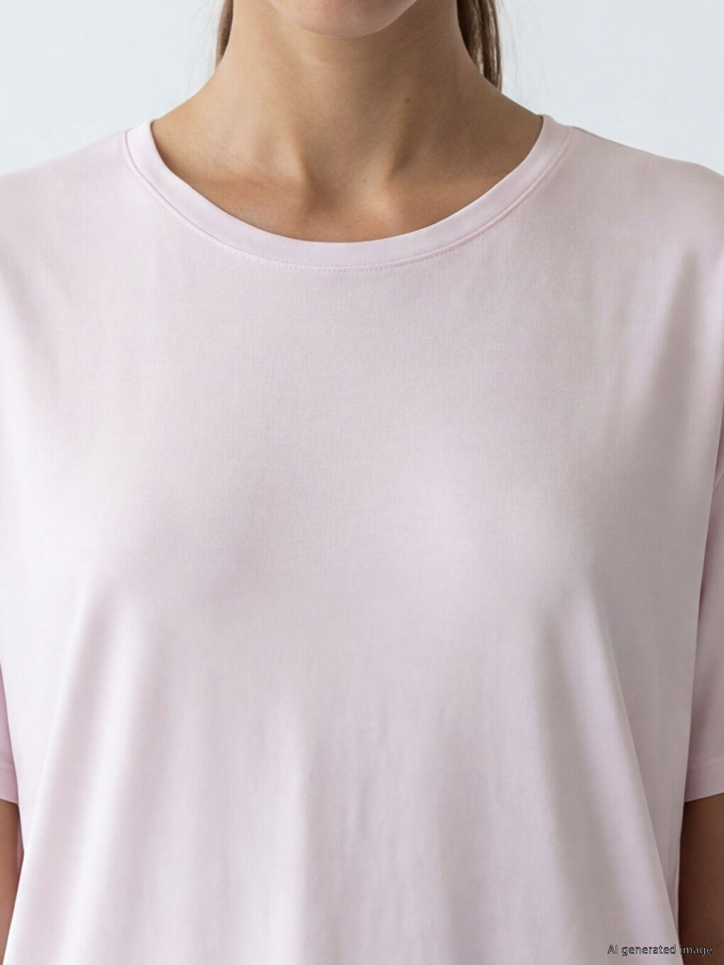 T-shirt sportiv oversize me jakë të rrumbullakët për femra-2