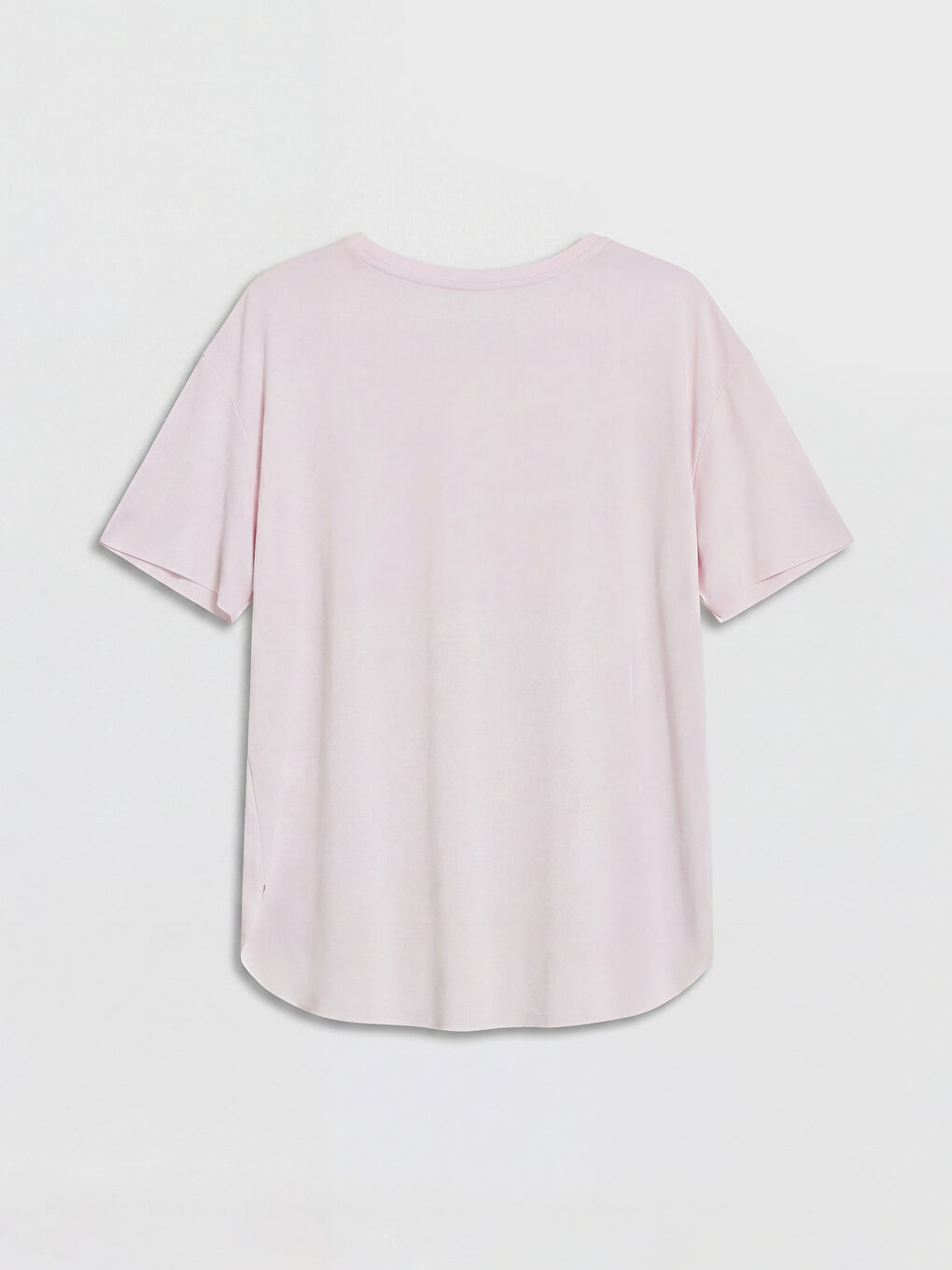 T-shirt sportiv oversize me jakë të rrumbullakët për femra-5