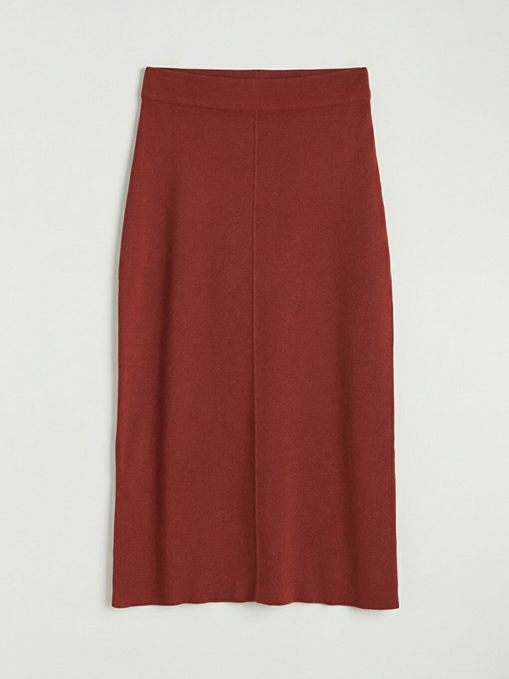 Mercan Beli Lastikli Triko Etek-4