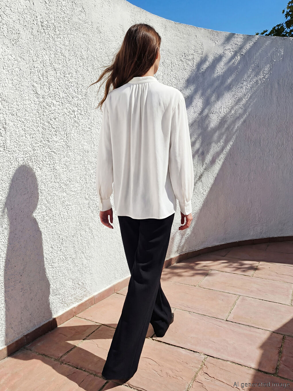 Tie Neck Blouse-3
