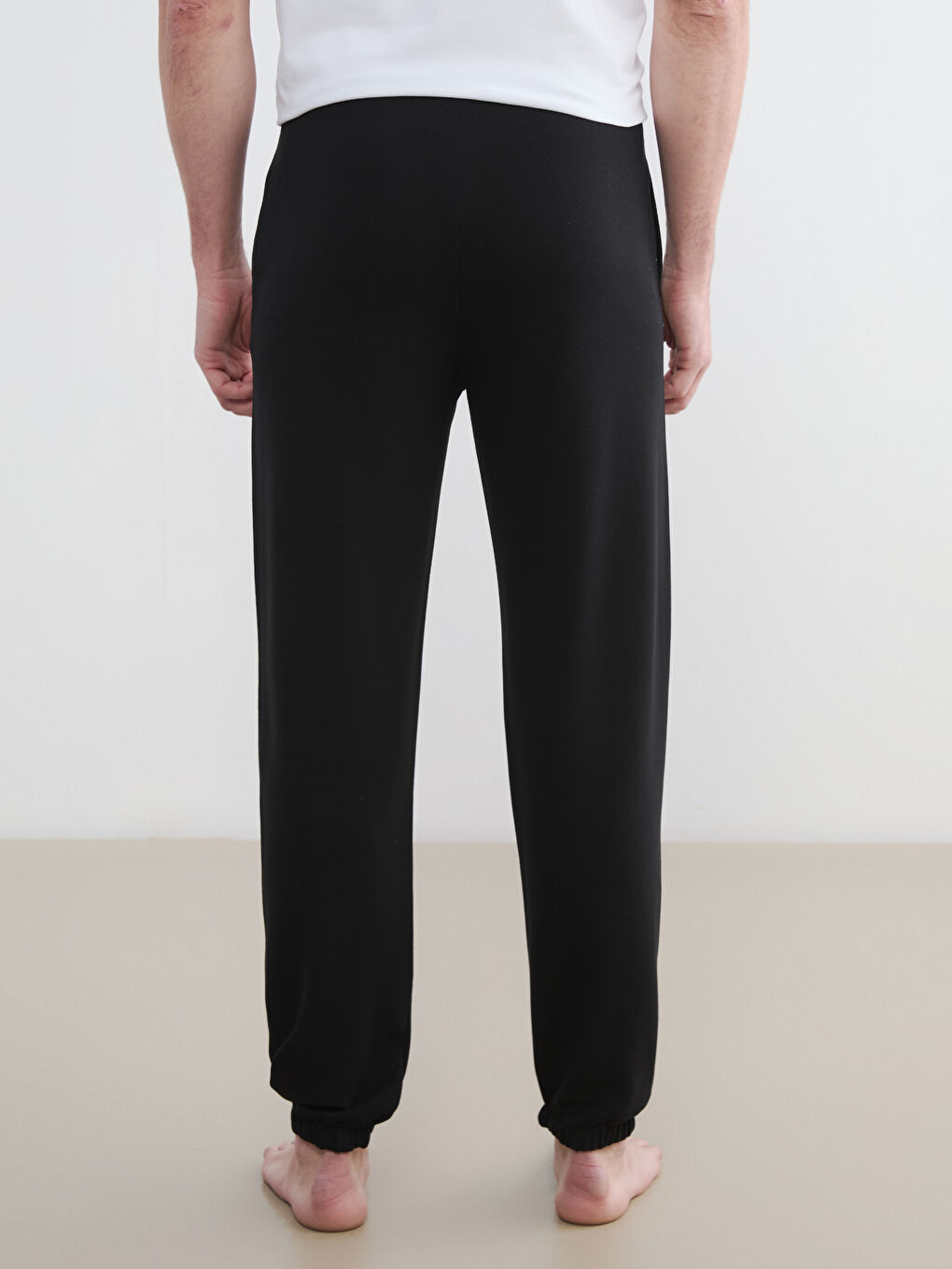 Siyah Standart Kalıp Erkek Pijama Altı-3