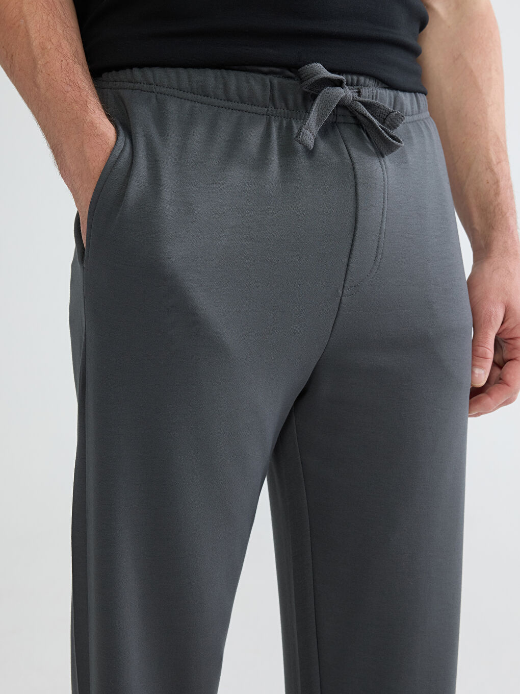 Antrasit Standart Kalıp Erkek Pijama Altı-2