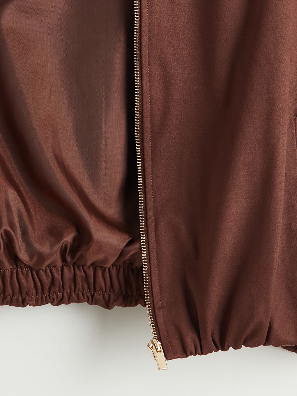 Kahverengi Gömlek Yaka Oversize Kadın Süet Görünümlü Ceket-10