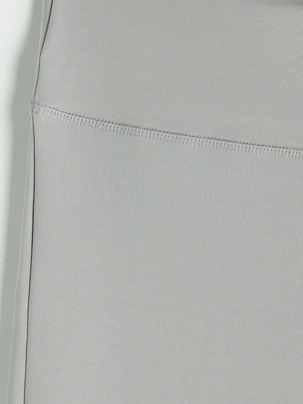 Gri Yüksek Bel Kadın İspanyol Paça Spor Tayt-2