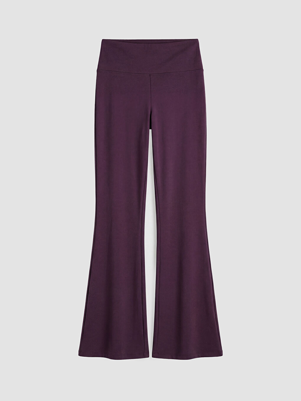 Mürdüm Beli Lastikli İspanyol Paça Kadın Spor Tayt