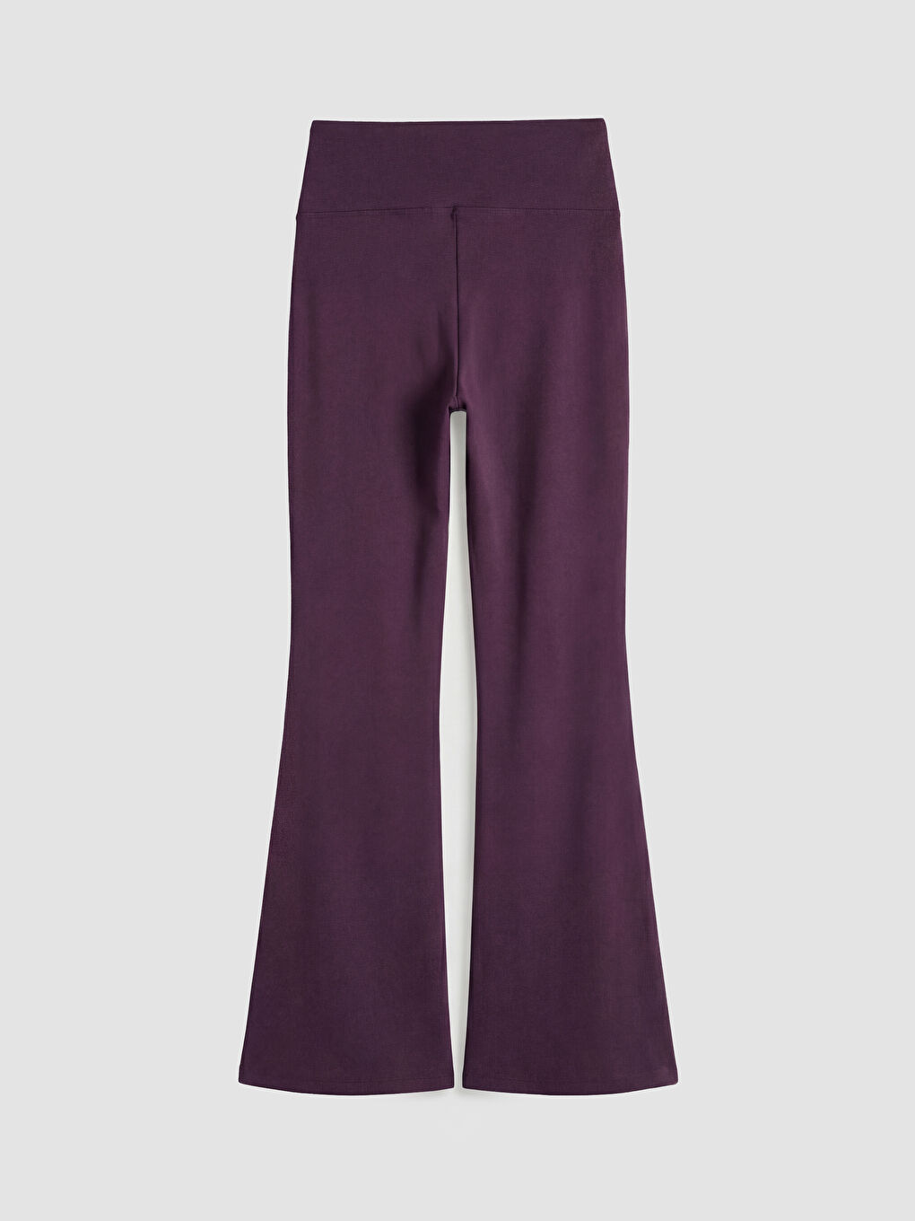 Mürdüm Beli Lastikli İspanyol Paça Kadın Spor Tayt-1