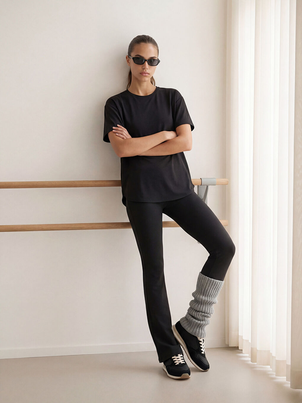 созылмалы белді белдікті клеш леггинстер