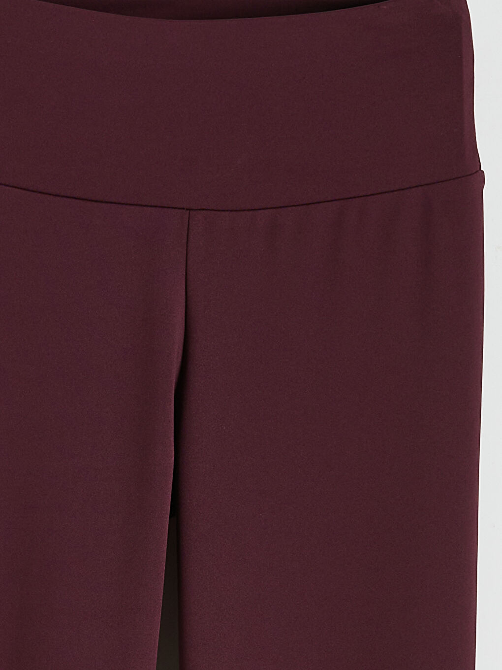 Bordo Yüksek Bel Kadın Spor Tayt	-1