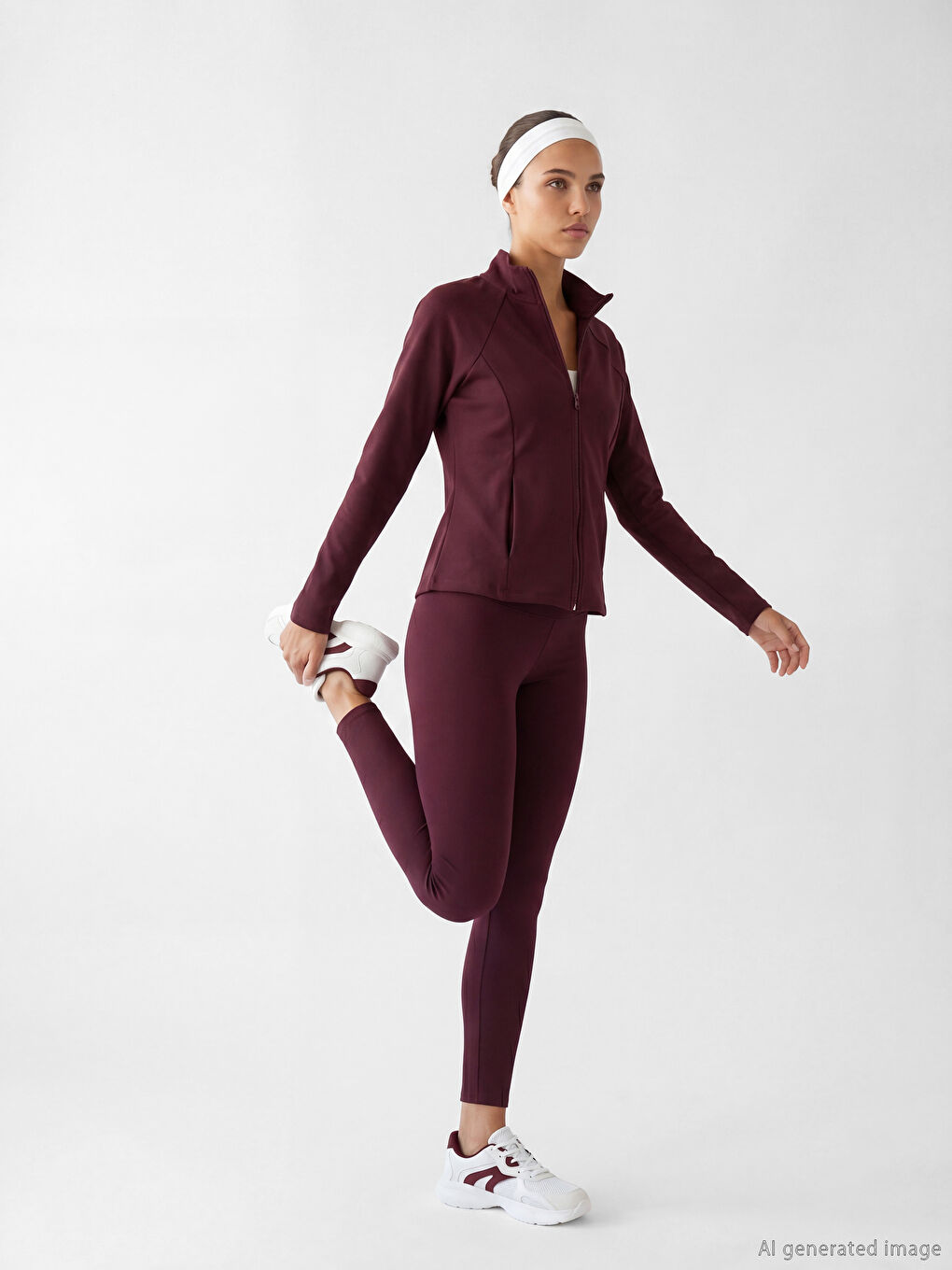 Mürdüm Yüksek Bel Kadın Spor Tayt	