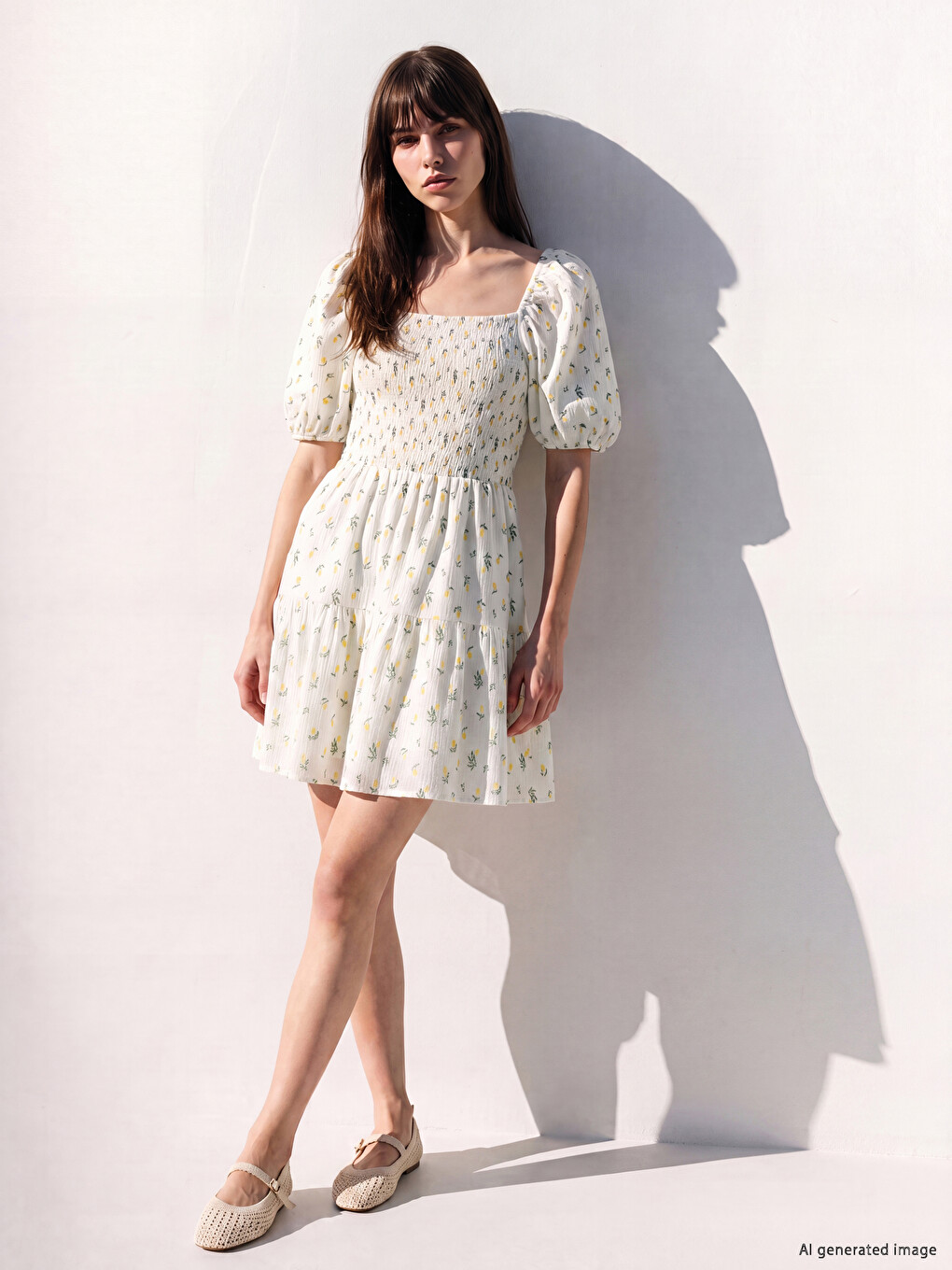 Floral Mini Flared Dress