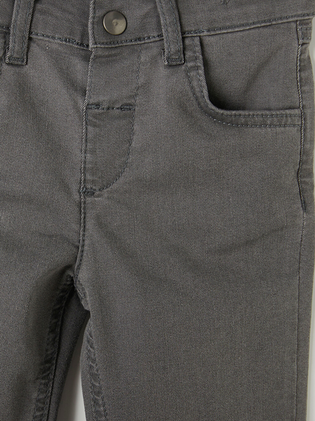 Gri Regular Fit Erkek Çocuk Jean Pantolon-2