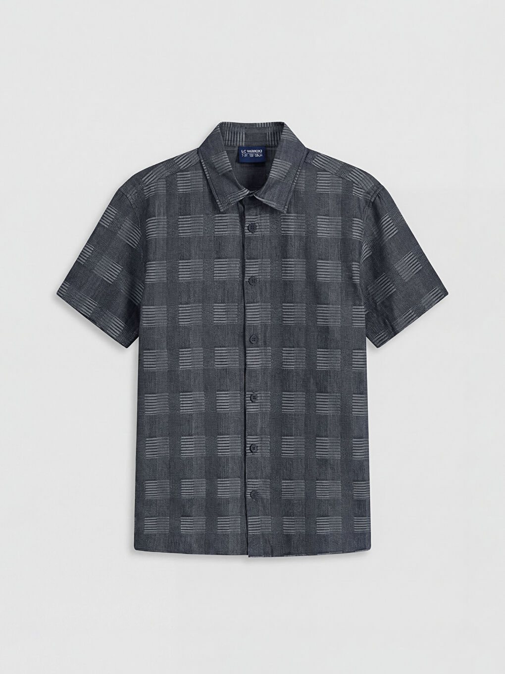 Mavi Ekose Erkek Çocuk Gömlek