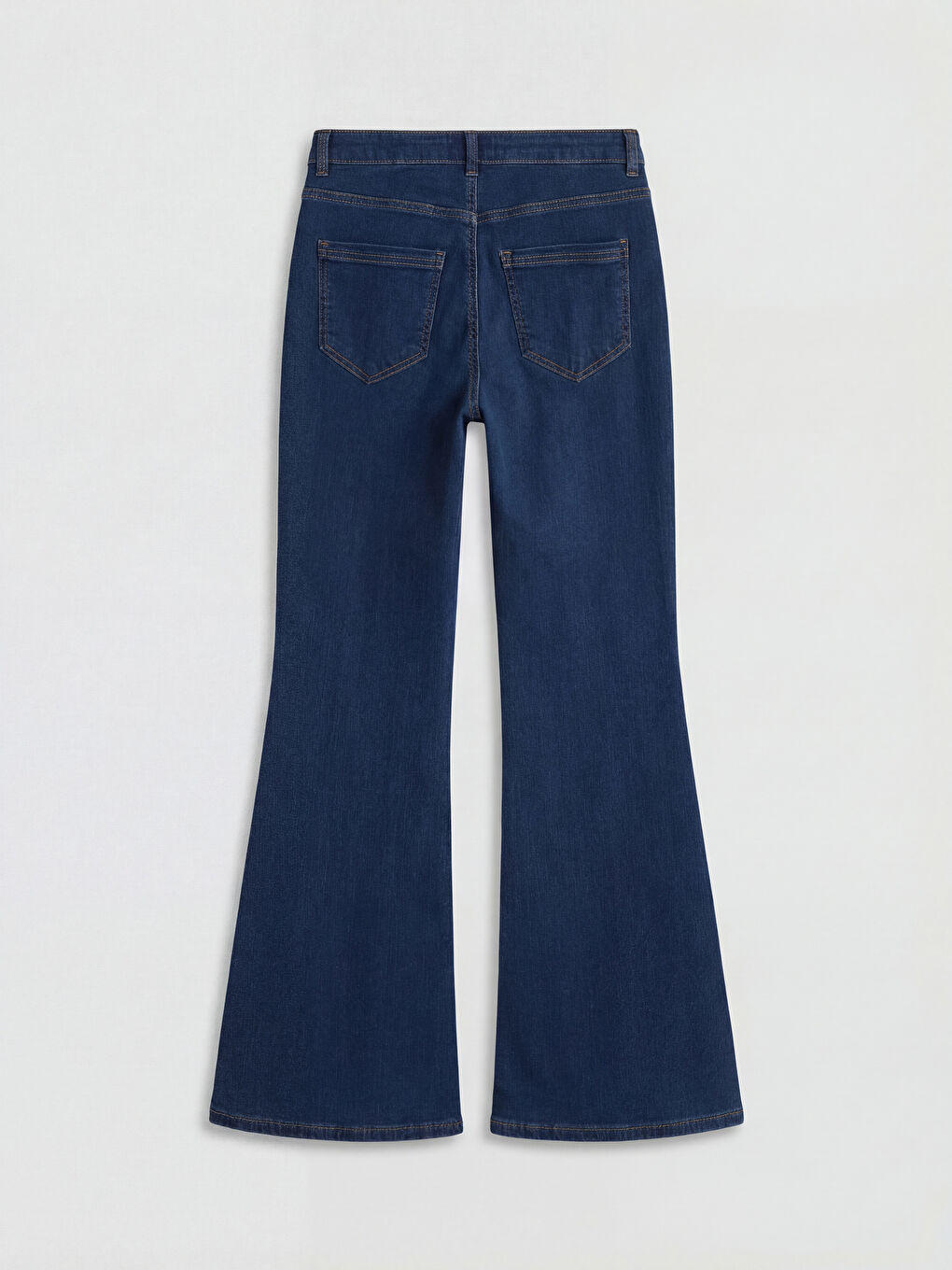 İndigo Flare Kadın Jean Pantolon-1