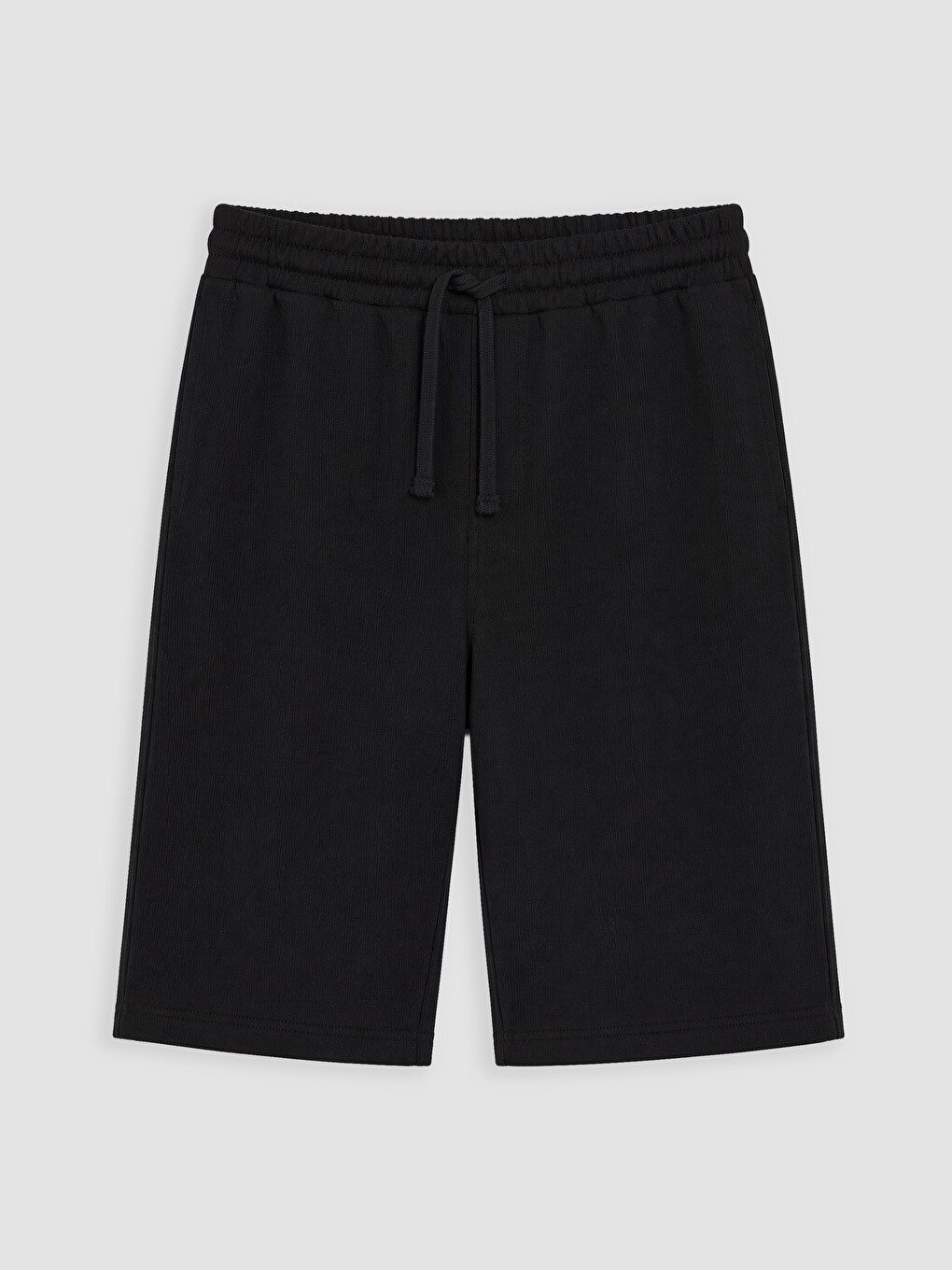 Siyah Regular Fit Erkek Şort