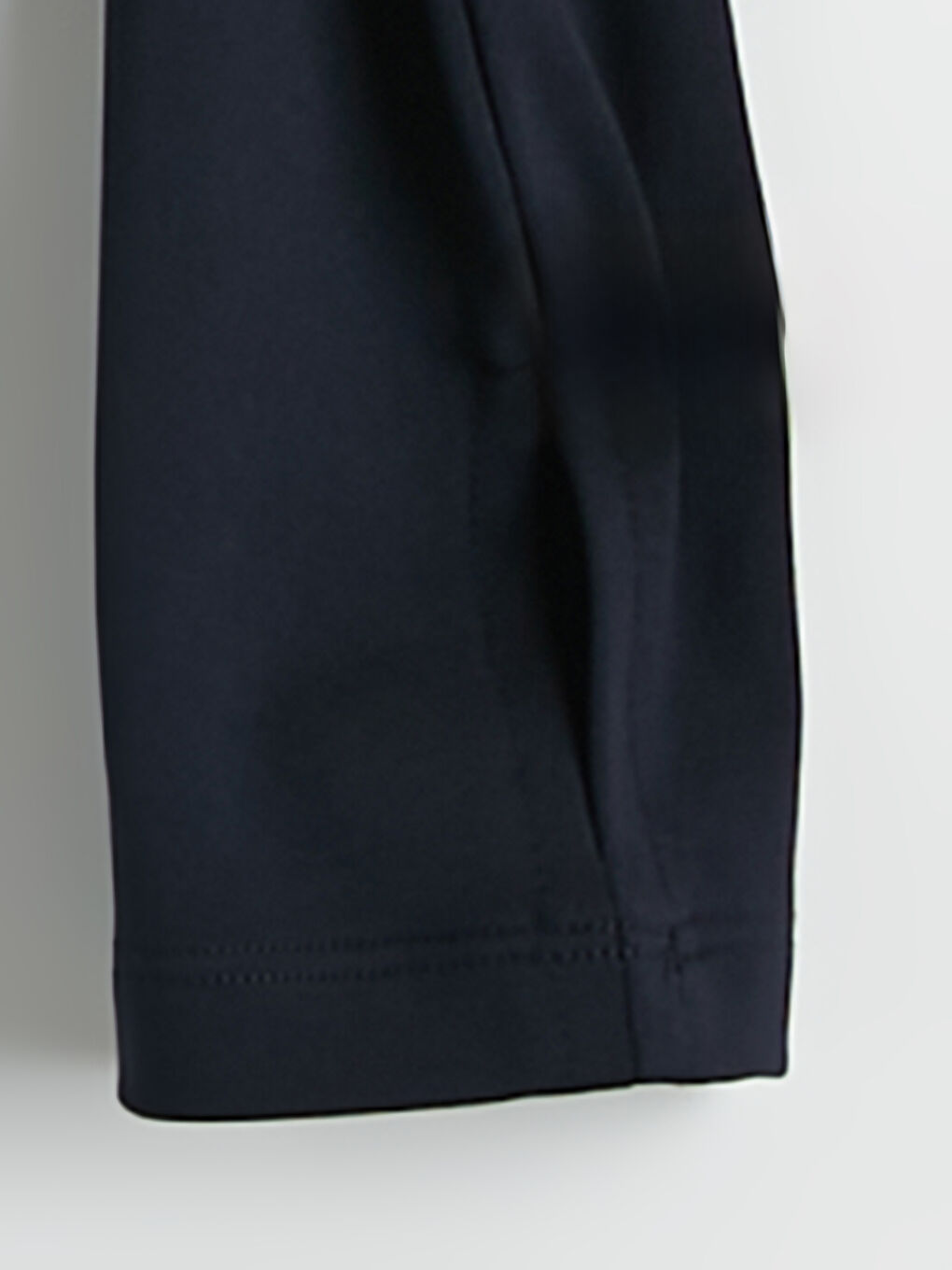 Lacivert Dik Yaka Kadın Fermuarlı Sweatshirt-2