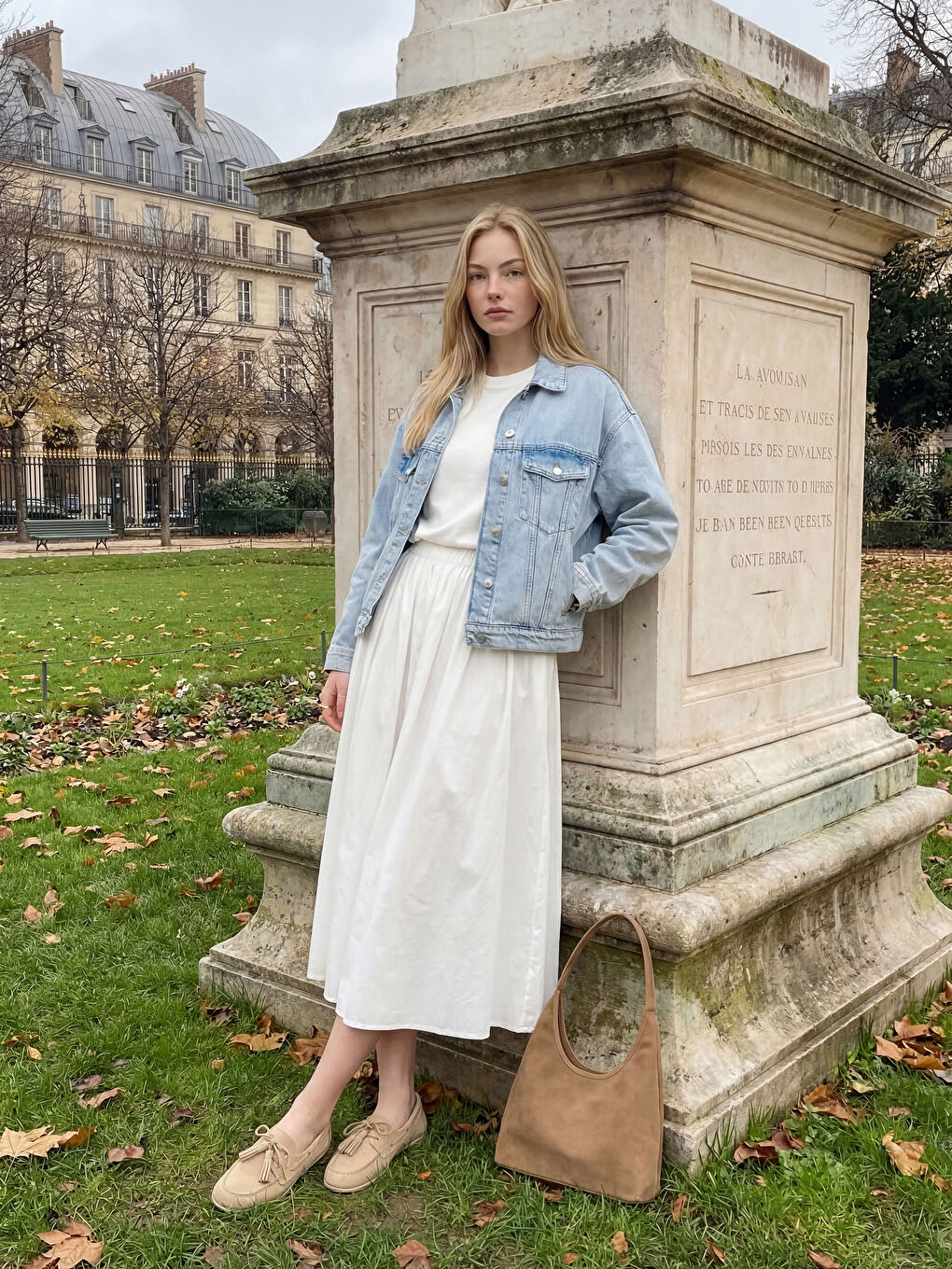 Ekru Bisiklet Yaka Oversize Kadın Tişört