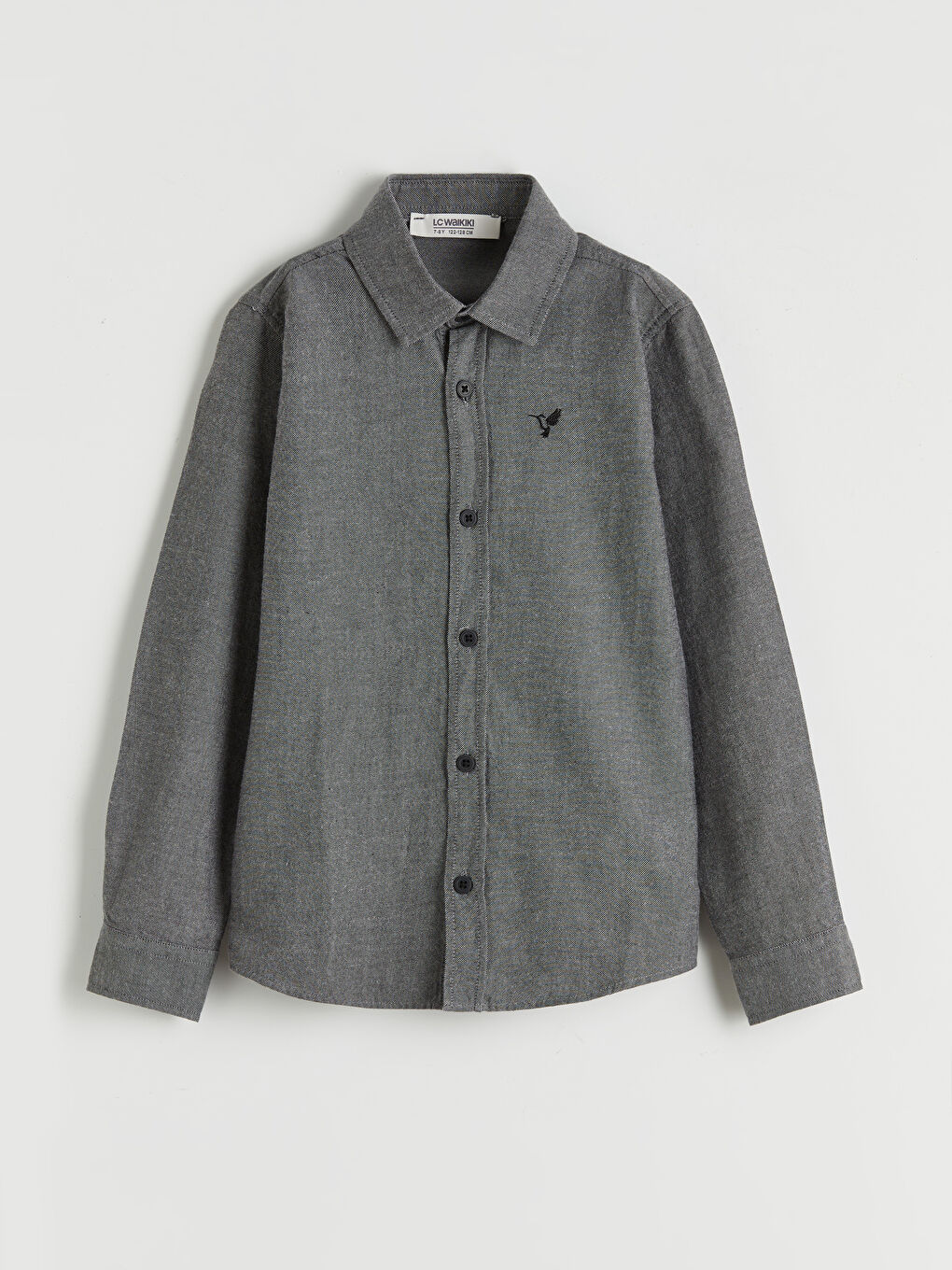 Siyah Nakışlı Erkek Çocuk Gömlek