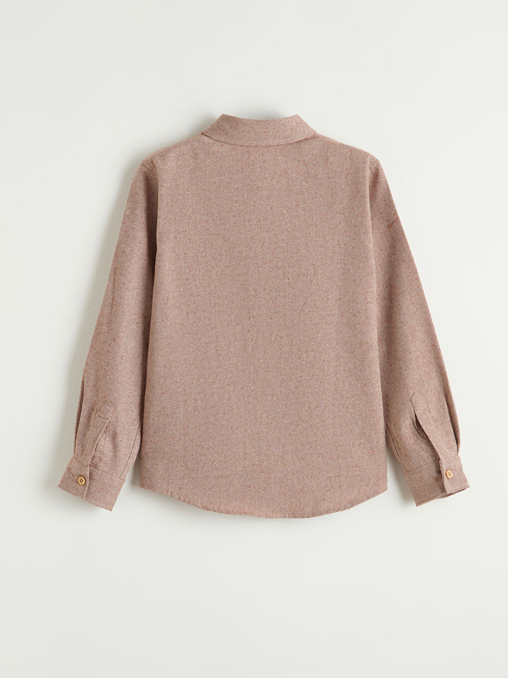 Kahverengi Nakışlı Erkek Çocuk Gömlek-1