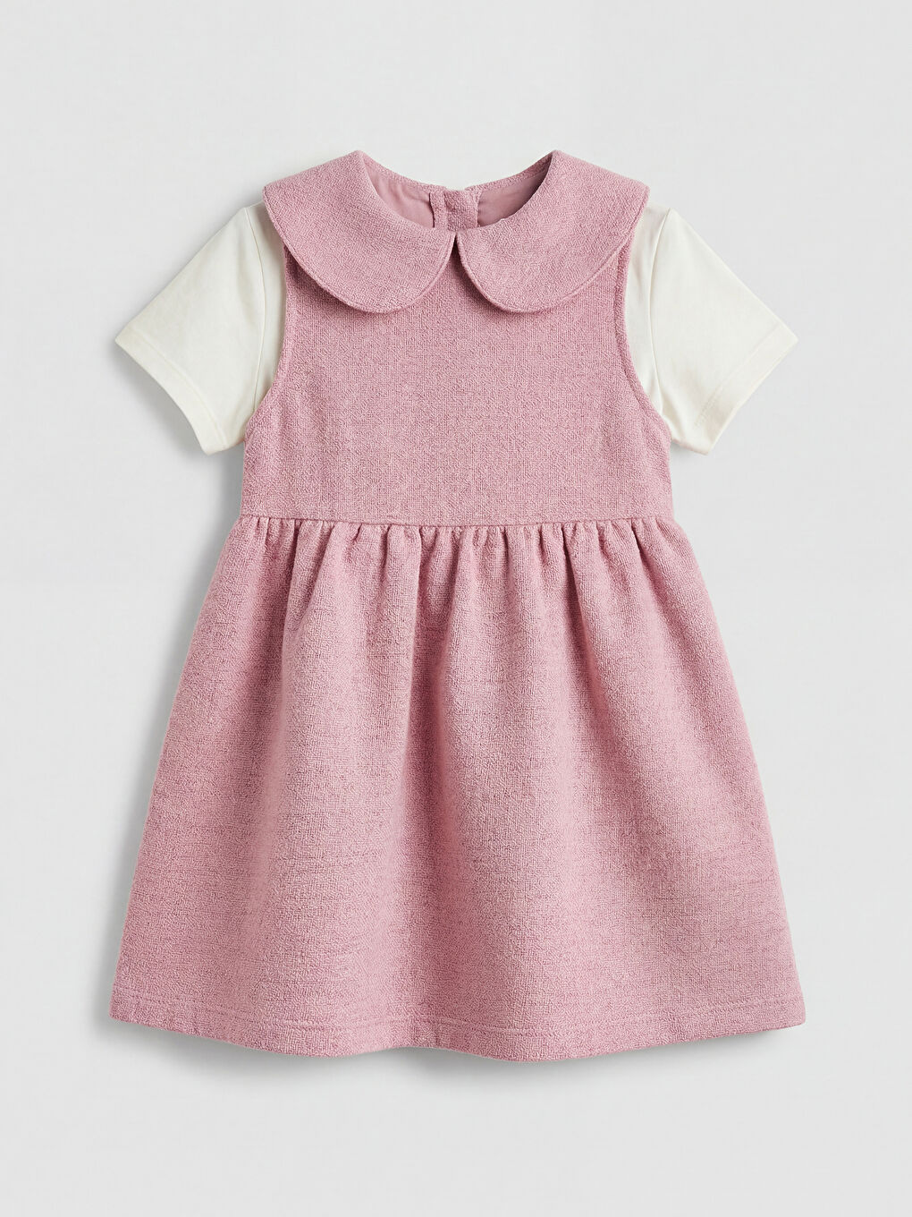 Peter Pan Collar Baby Girls' Dress and T-shirt-1