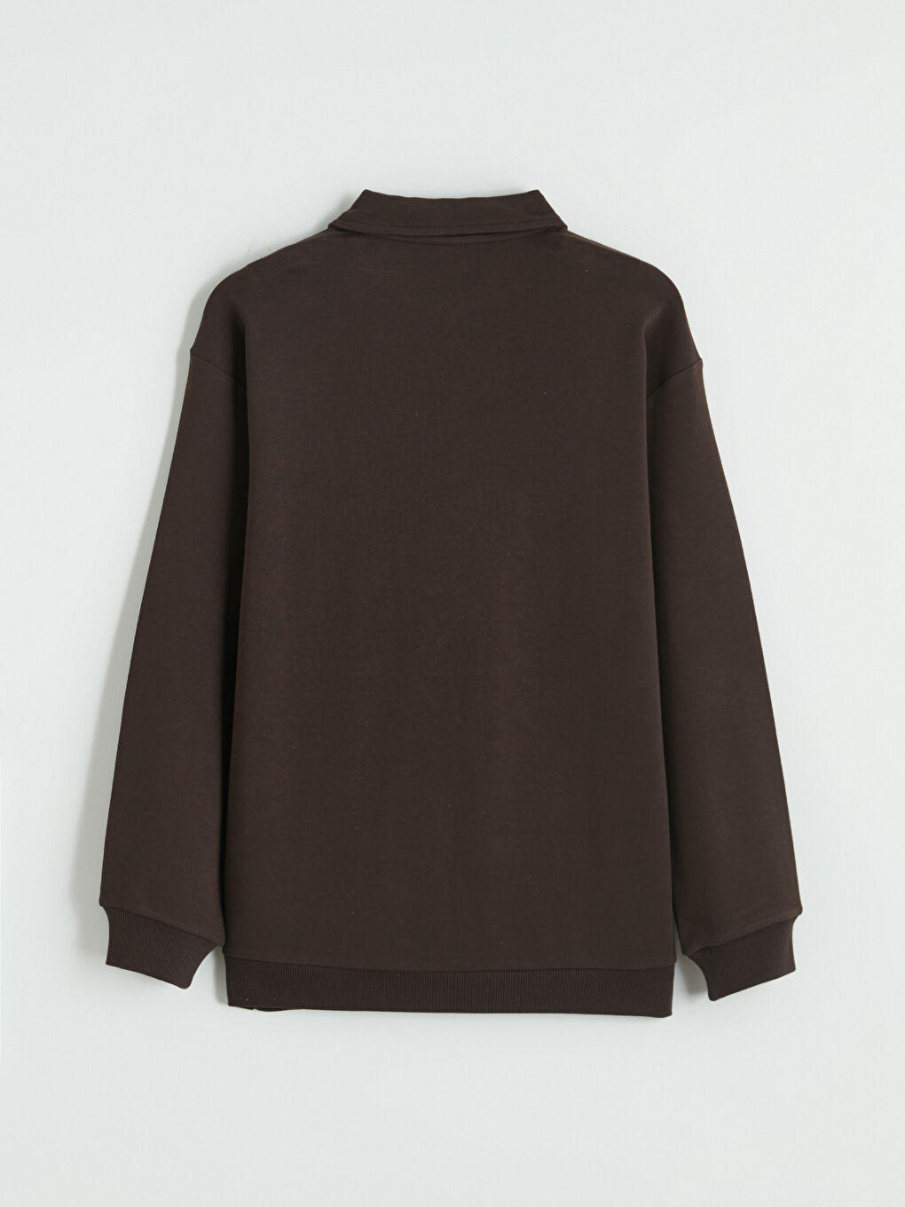 Kahverengi Polo Yaka Baskılı Erkek Çocuk Tişört-2