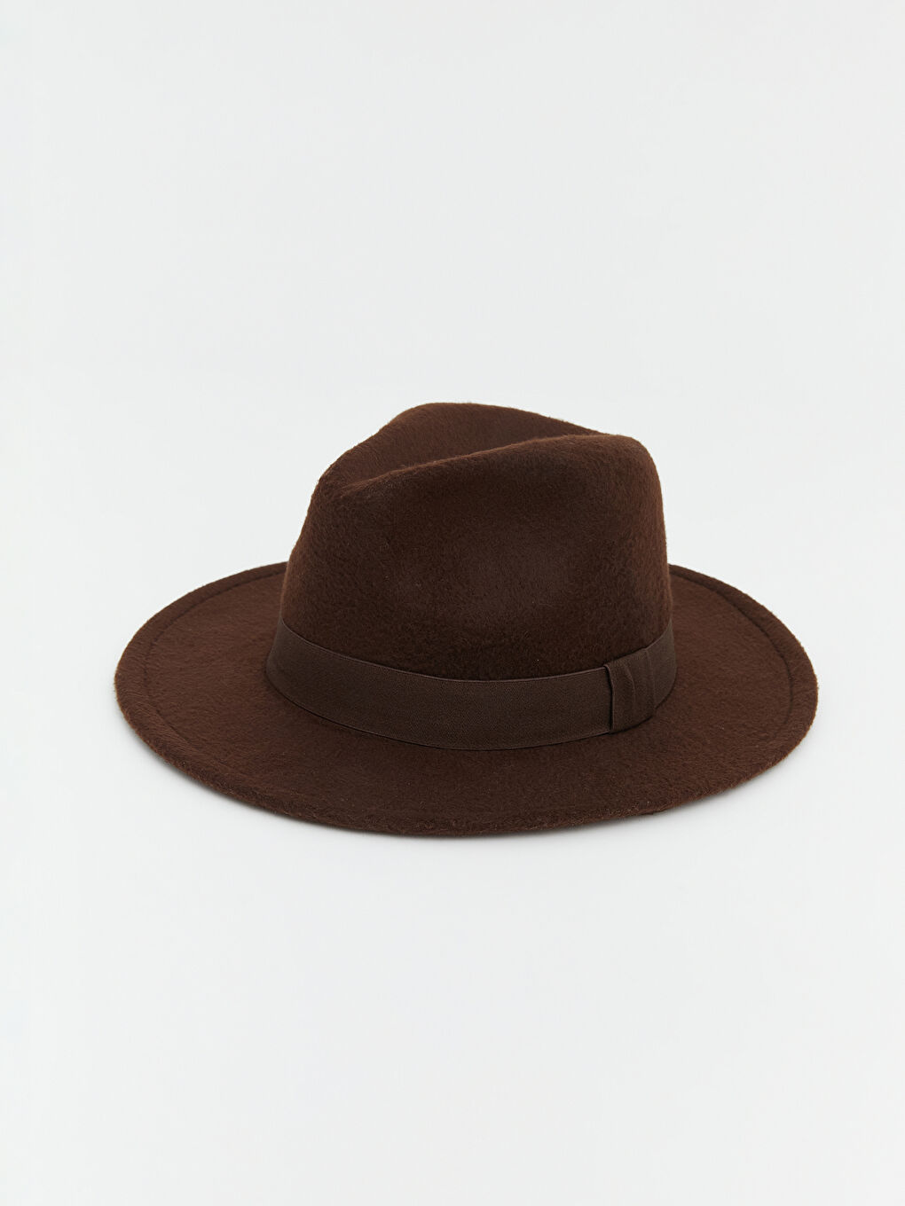 Kahverengi Kadın Fötr Şapka-1