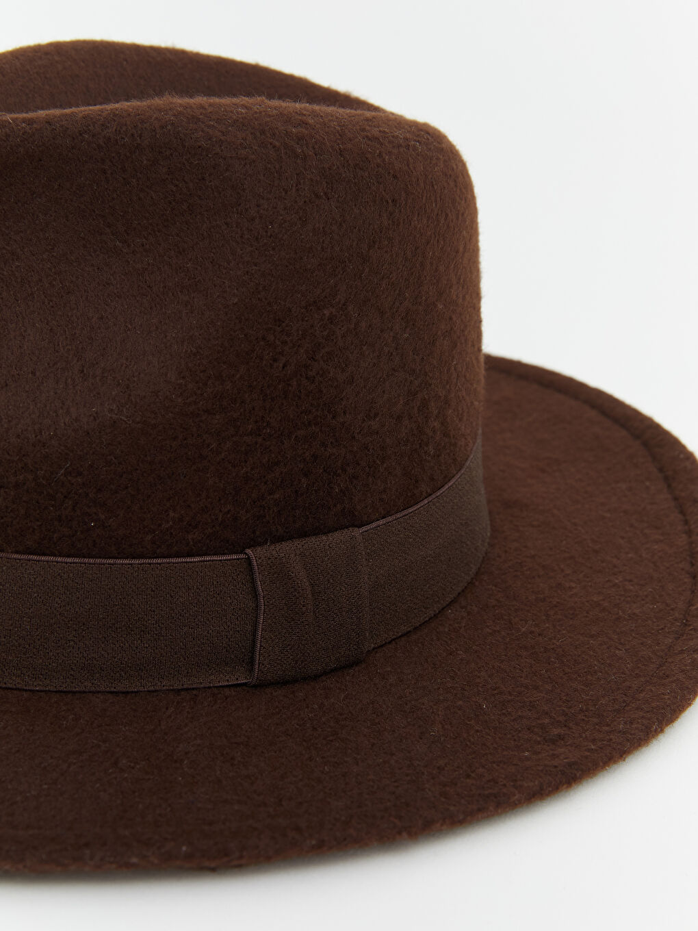 Kahverengi Kadın Fötr Şapka-2