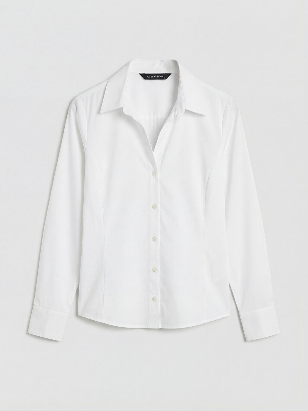 Beyaz Slim Fit Kadın Gömlek