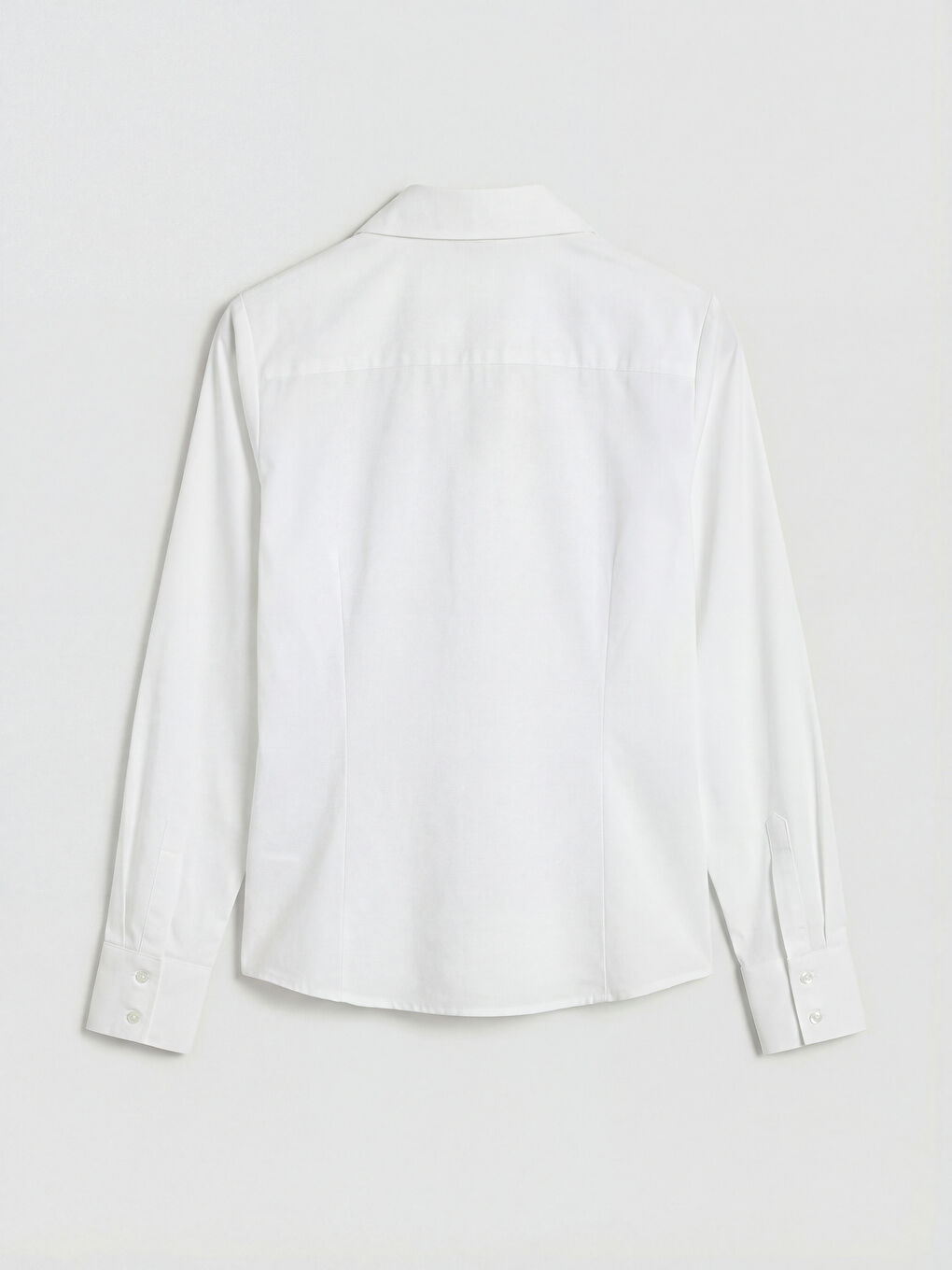 Beyaz Slim Fit Kadın Gömlek-1