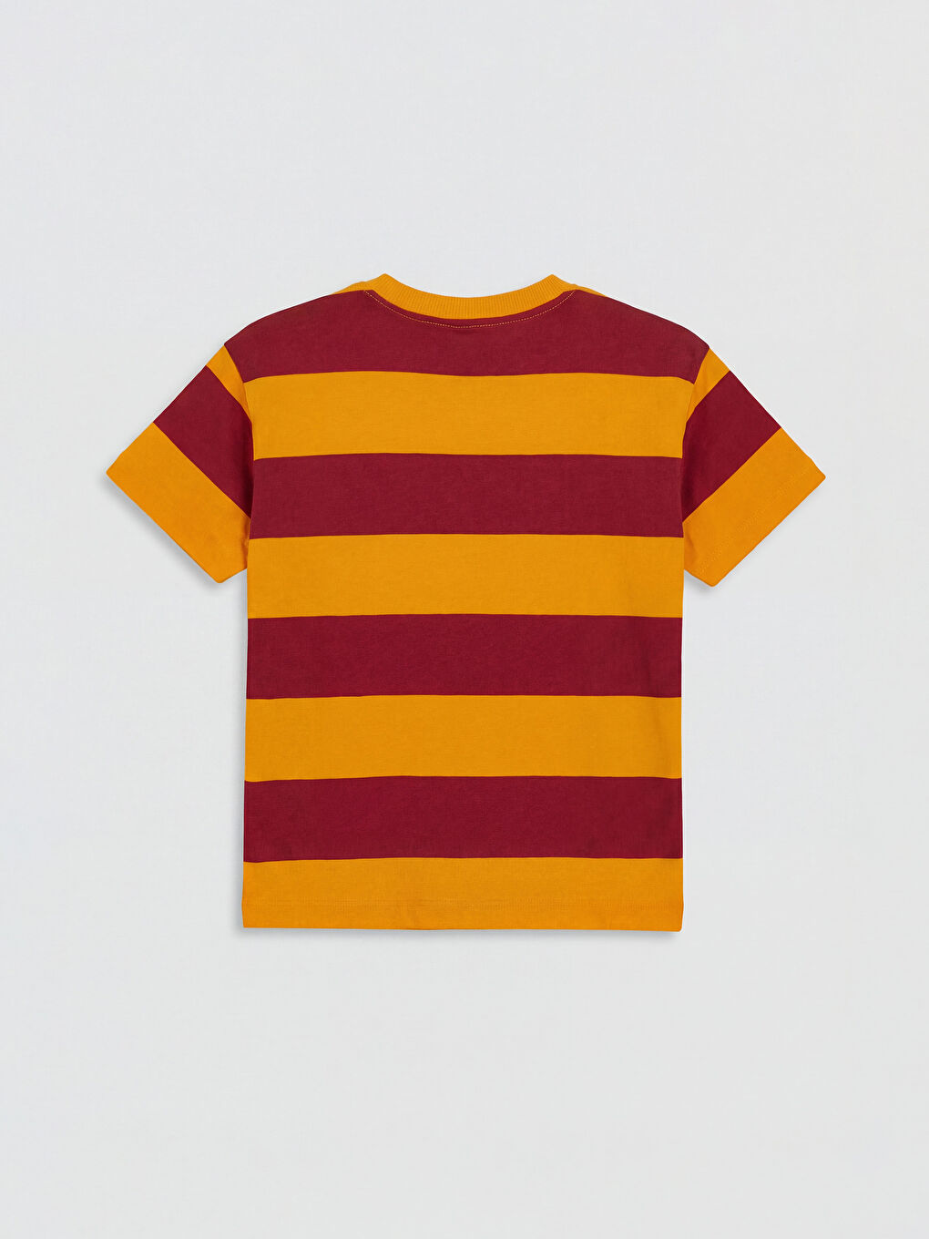 Kırmızı Bisiklet Yaka Çizgili Galatasaray Erkek Bebek Tişört-1