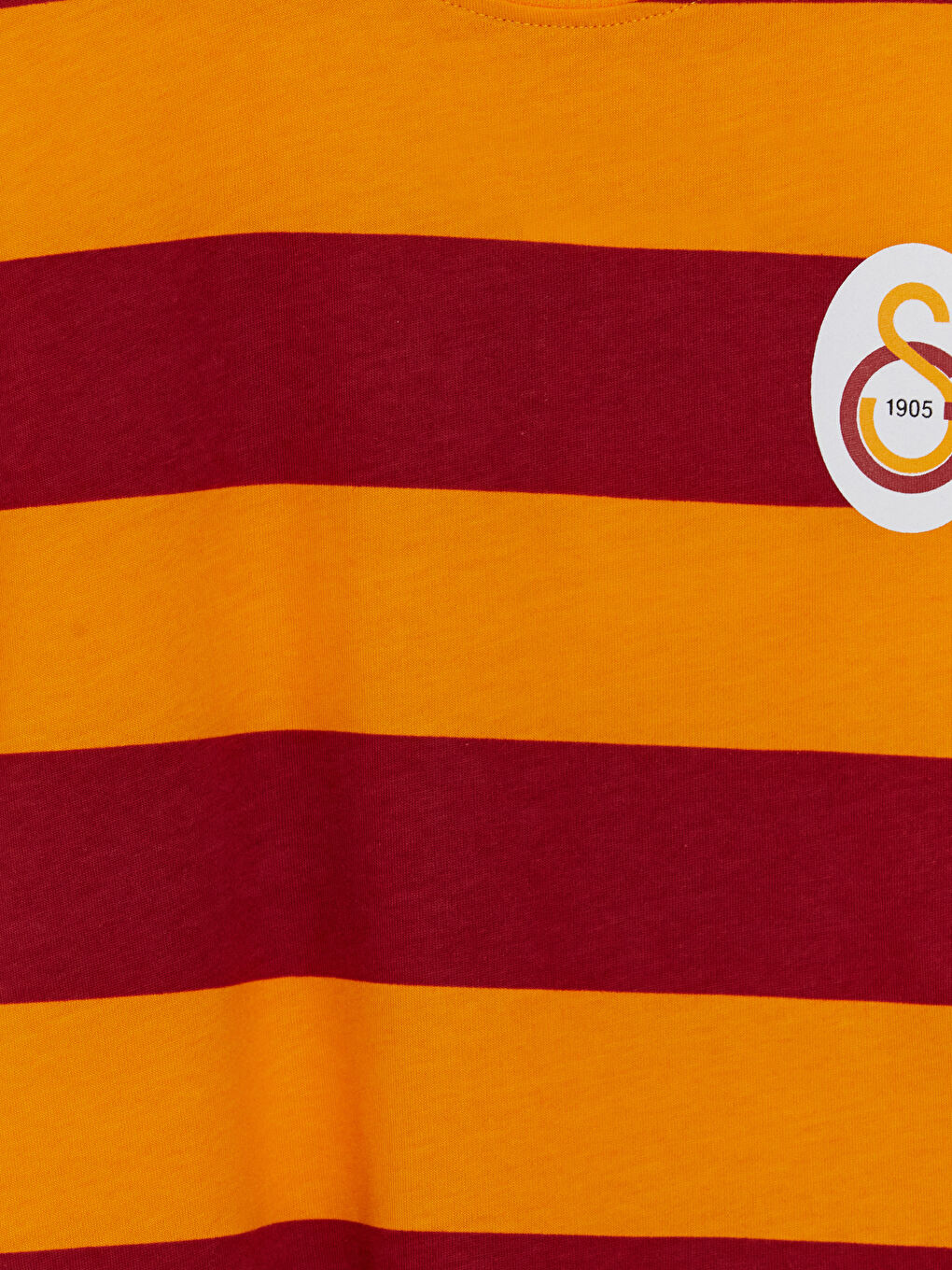 Kırmızı Bisiklet Yaka Çizgili Galatasaray Erkek Bebek Tişört-2