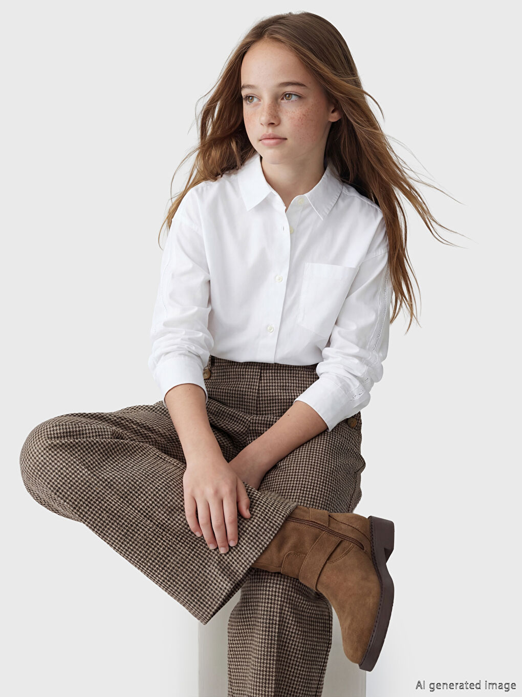 بنطلون بناتي بنقشة هوندستوث-2