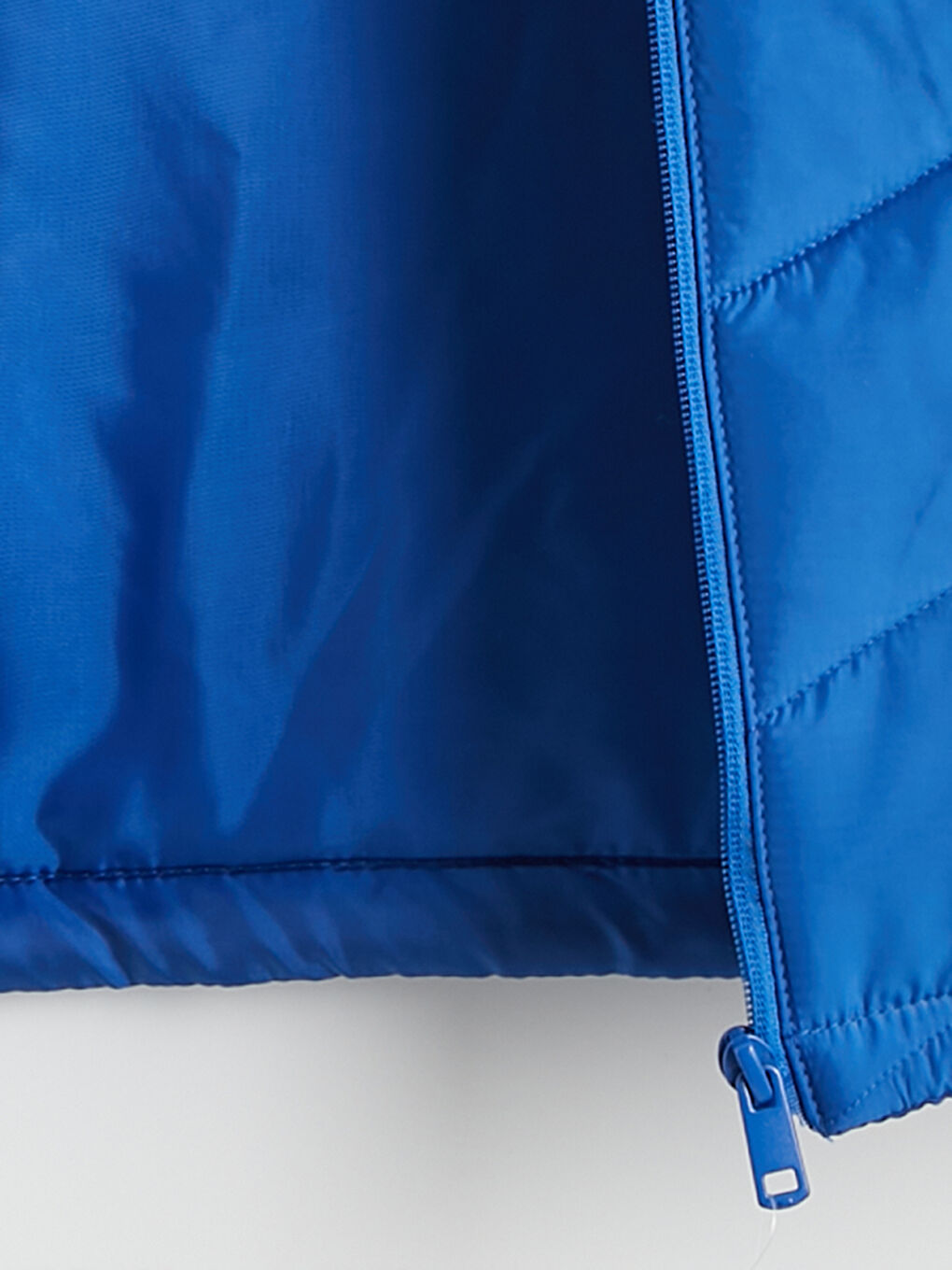 Mavi Kapüşonlu Real Madrid Baskılı Erkek Çocuk Şişme Yelek-2