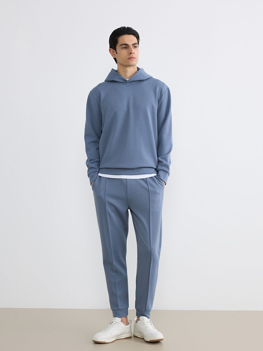 İndigo Standart Kalıp Erkek Jogger Eşofman Altı