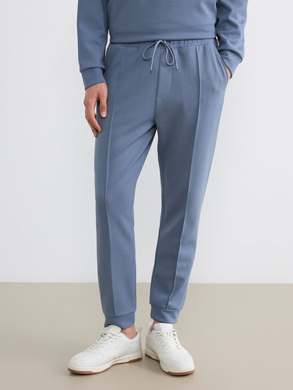 İndigo Standart Kalıp Erkek Jogger Eşofman Altı-1