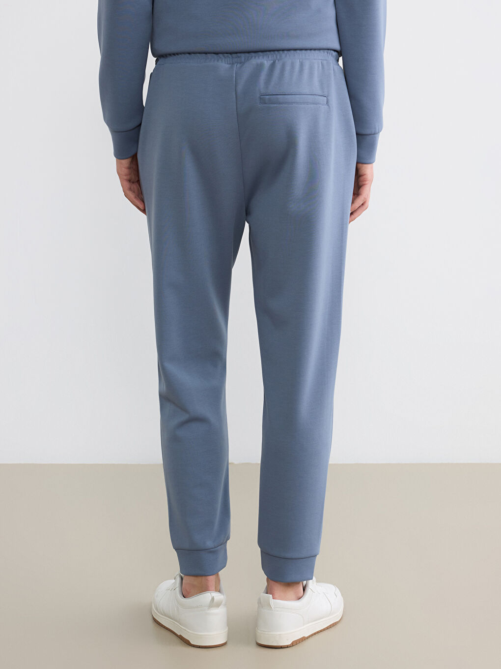 İndigo Standart Kalıp Erkek Jogger Eşofman Altı-3