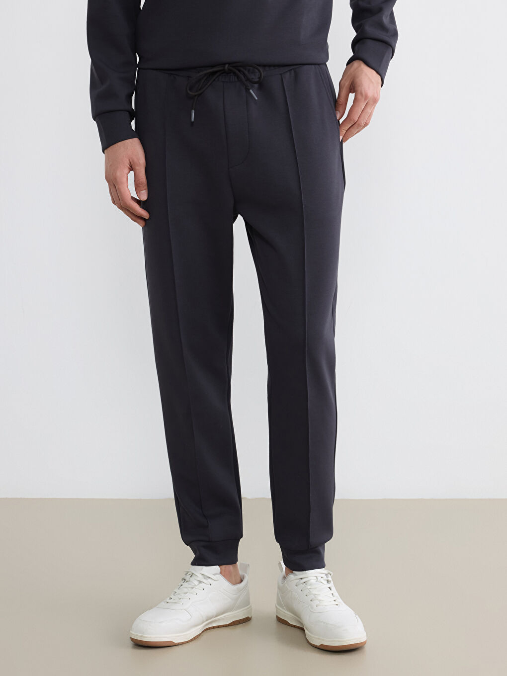 Antrasit Standart Kalıp Erkek Jogger Eşofman Altı-1