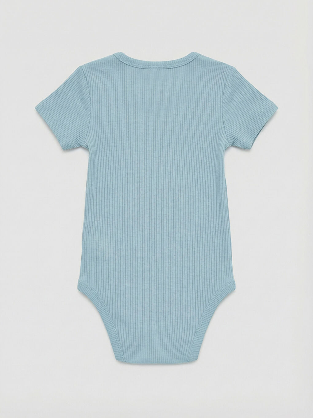 Ekru Bisiklet Yaka Erkek Bebek Çıtçıtlı Body 2'li-2