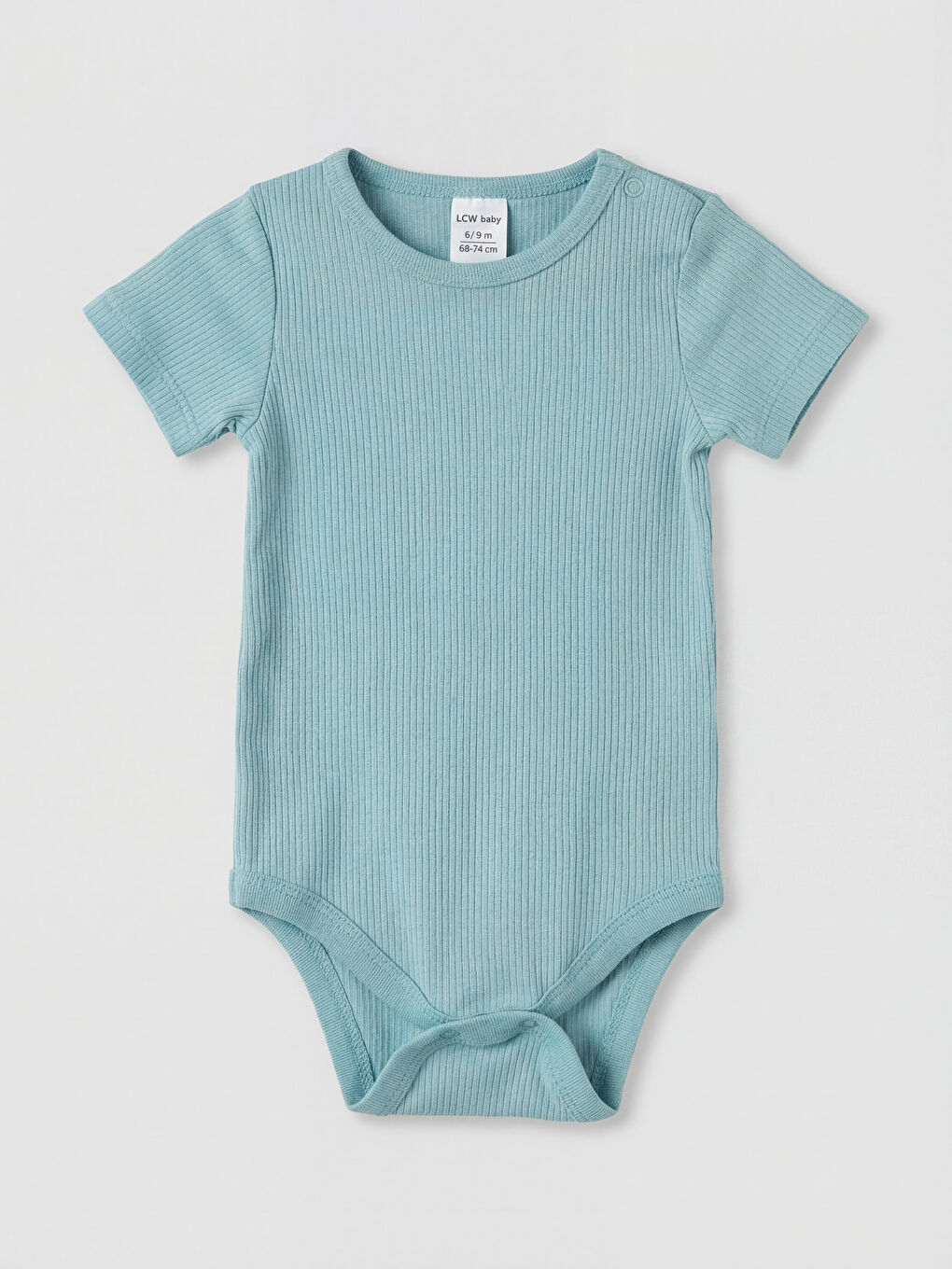 Ekru Bisiklet Yaka Erkek Bebek Çıtçıtlı Body 2'li-4