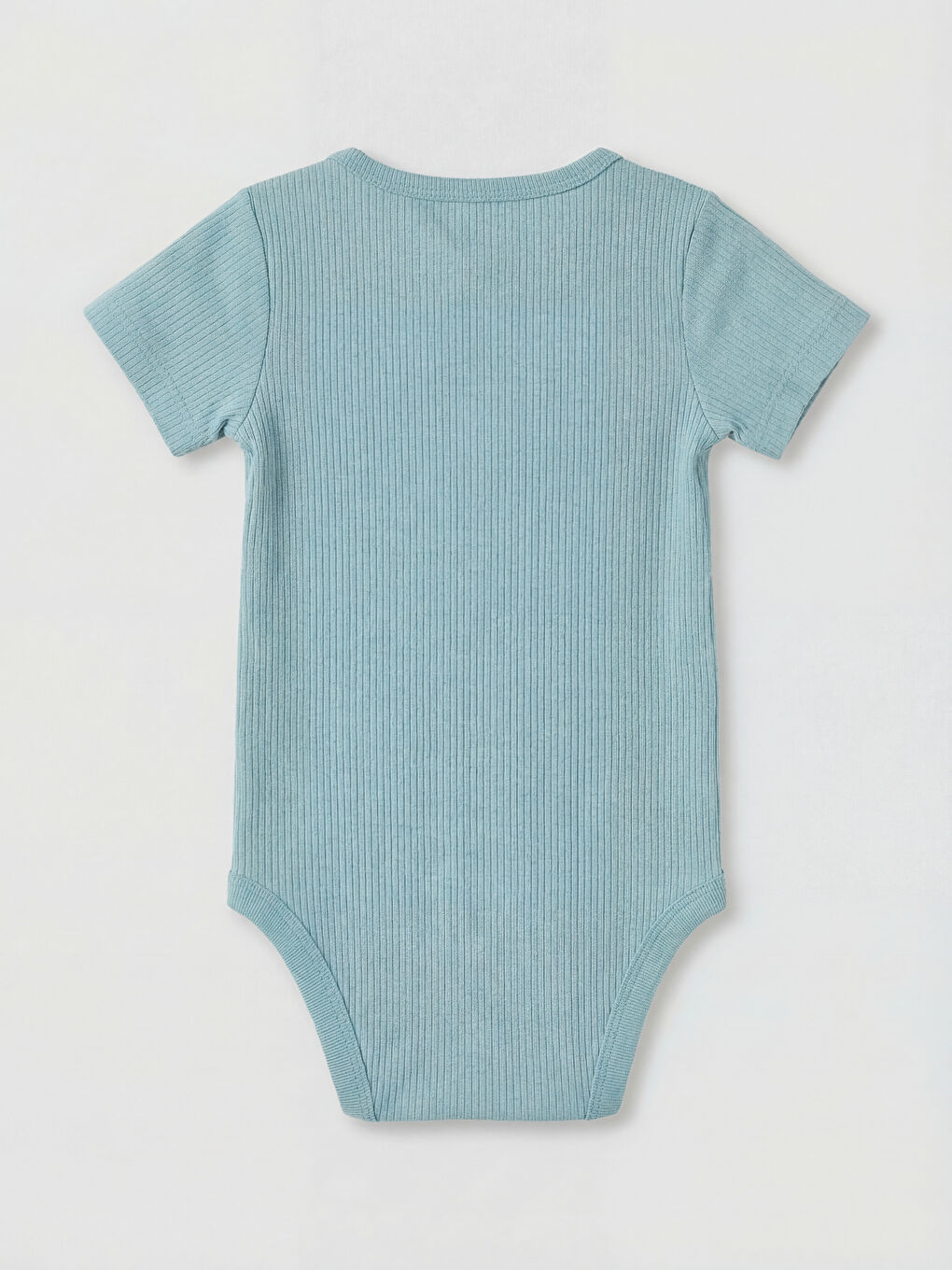 Ekru Bisiklet Yaka Erkek Bebek Çıtçıtlı Body 2'li-5