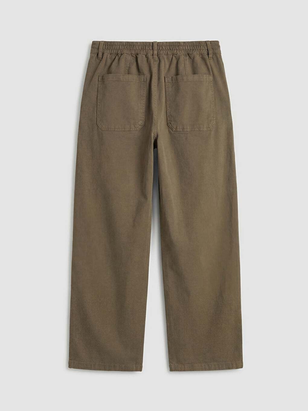 Haki Rahat Kalıp Gabardin Erkek Pantolon -1