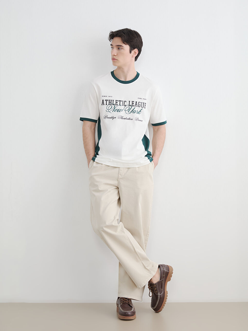 Gri Rahat Kalıp Gabardin Erkek Pantolon 