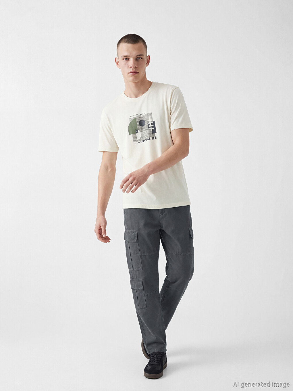 Regular Fit Men's Cargo Trousers