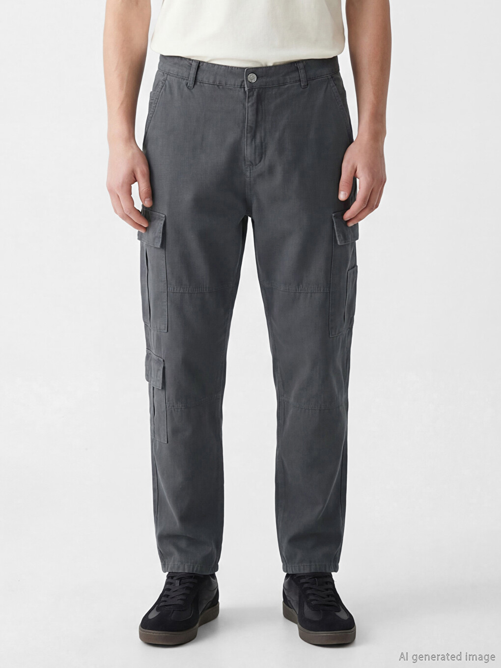 Regular Fit Men's Cargo Trousers-1