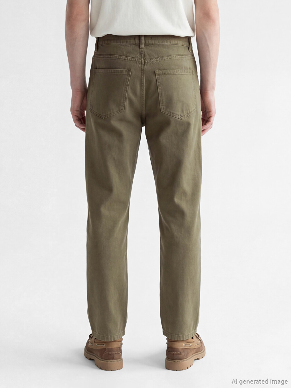 Regular Fit Gabardine Men's Trousers-3