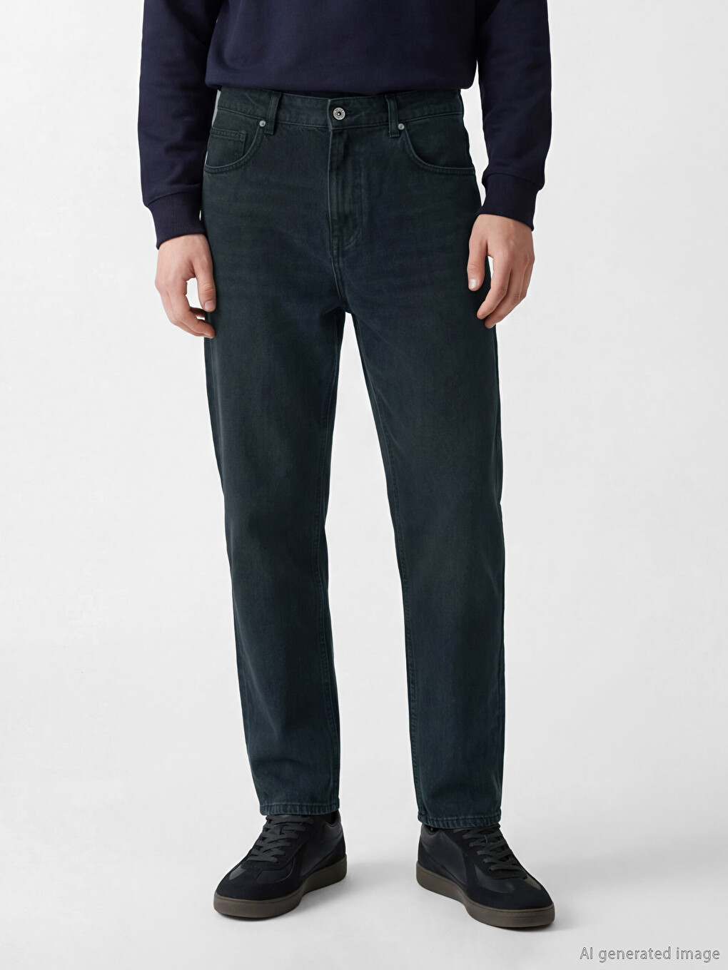 Regular Fit Gabardine Men's Trousers-1